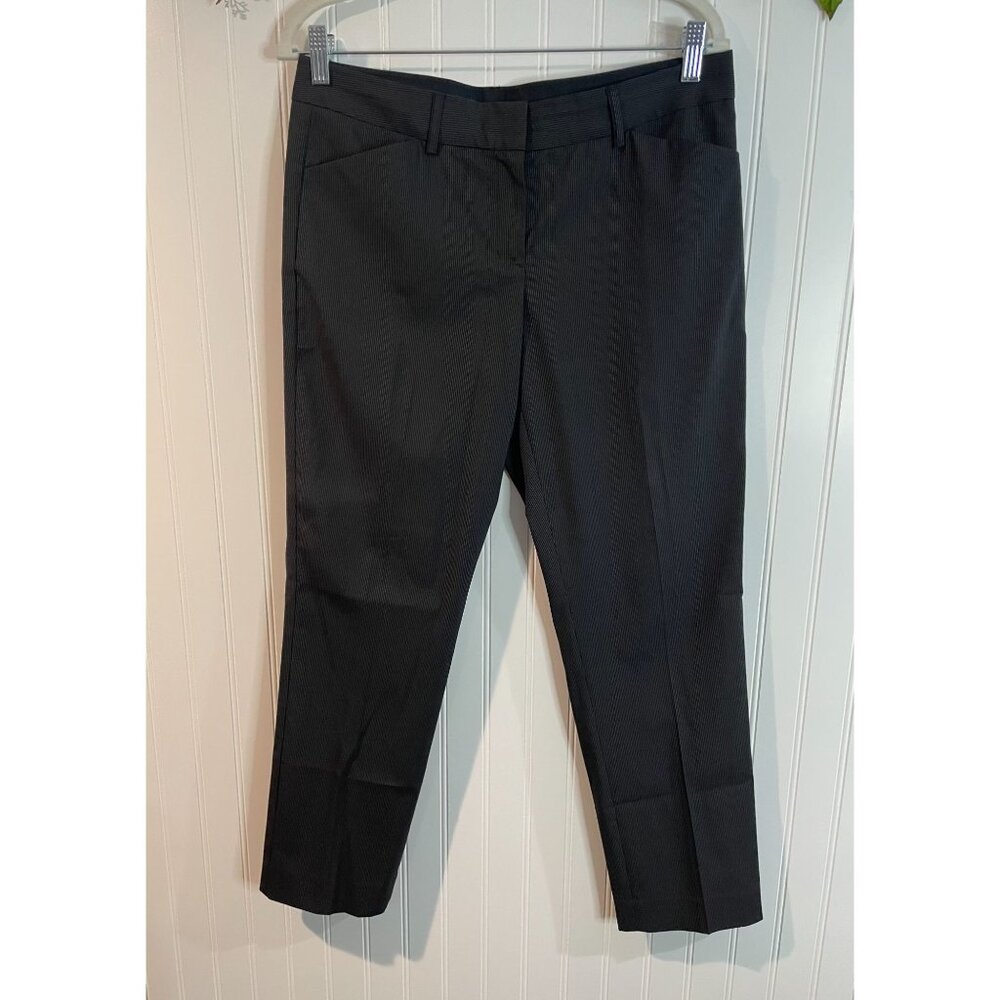 Express Design Studio Editor Black Pinstripe Dress Pants Womens Size 8